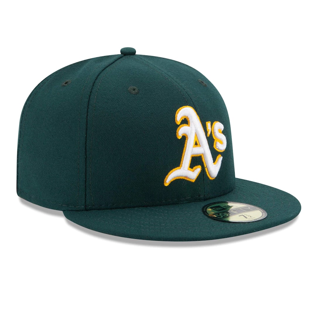 59Fifty Oakland Athletics Verde Logo Amarillo/Blanco