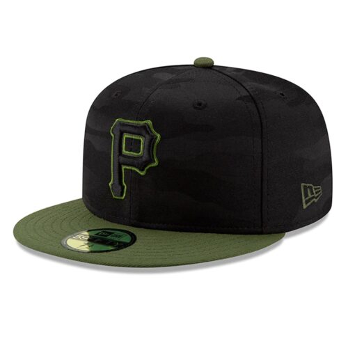 59Fifty Pittsburgh Pirates Camo Negro / Verde