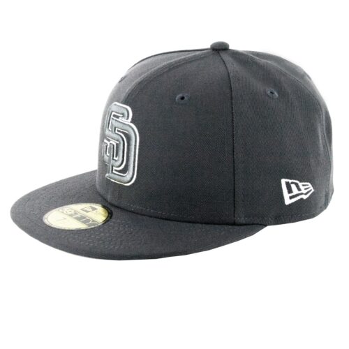 59Fifty San Diego Padres Gris Oscuro Lg Gris / Bco