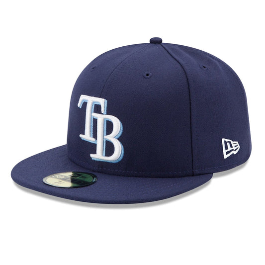 59Fifty Tampa Bay Rays Azul Marino Logo Blanco