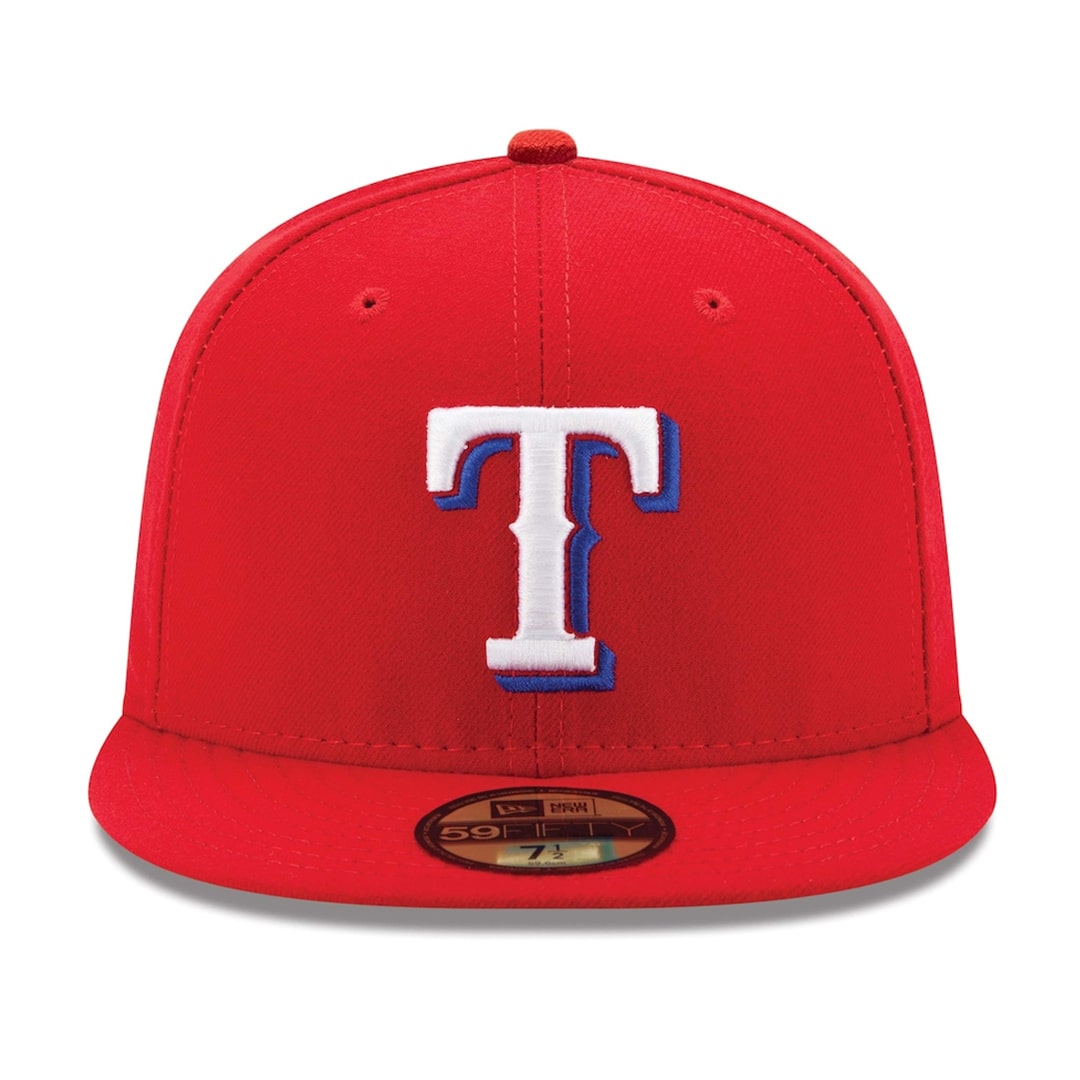 59Fifty Texas Rangers Roja Total Logo Blanco