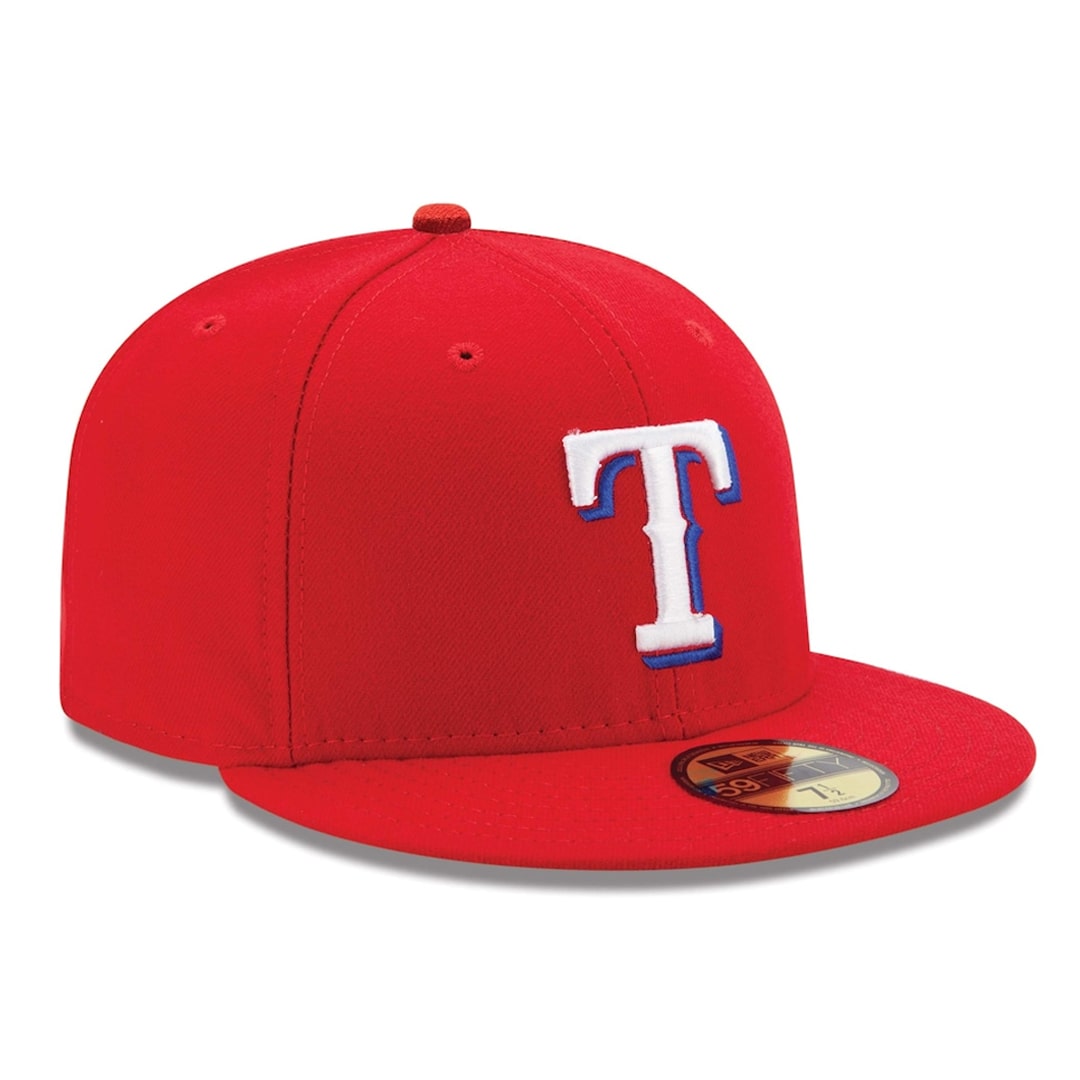 59Fifty Texas Rangers Roja Total Logo Blanco