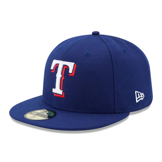 59Fifty Texas Rangers Azul Rey Total Logo Blanco