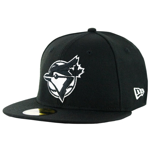 59Fifty Toronto Blue Jays Negra Total Logo Blanco