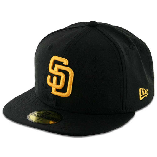 59Fifty San Diego Padres Negra Logo Dorado
