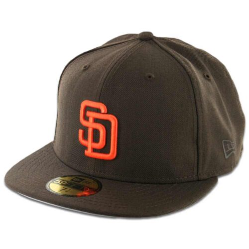 59Fifty San Diego Padres Cafe Obscuro Logo Naranja