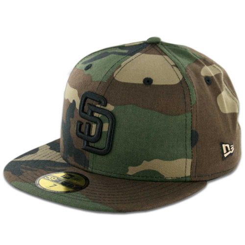 59Fifty San Diego Padres Camo Logo Negro