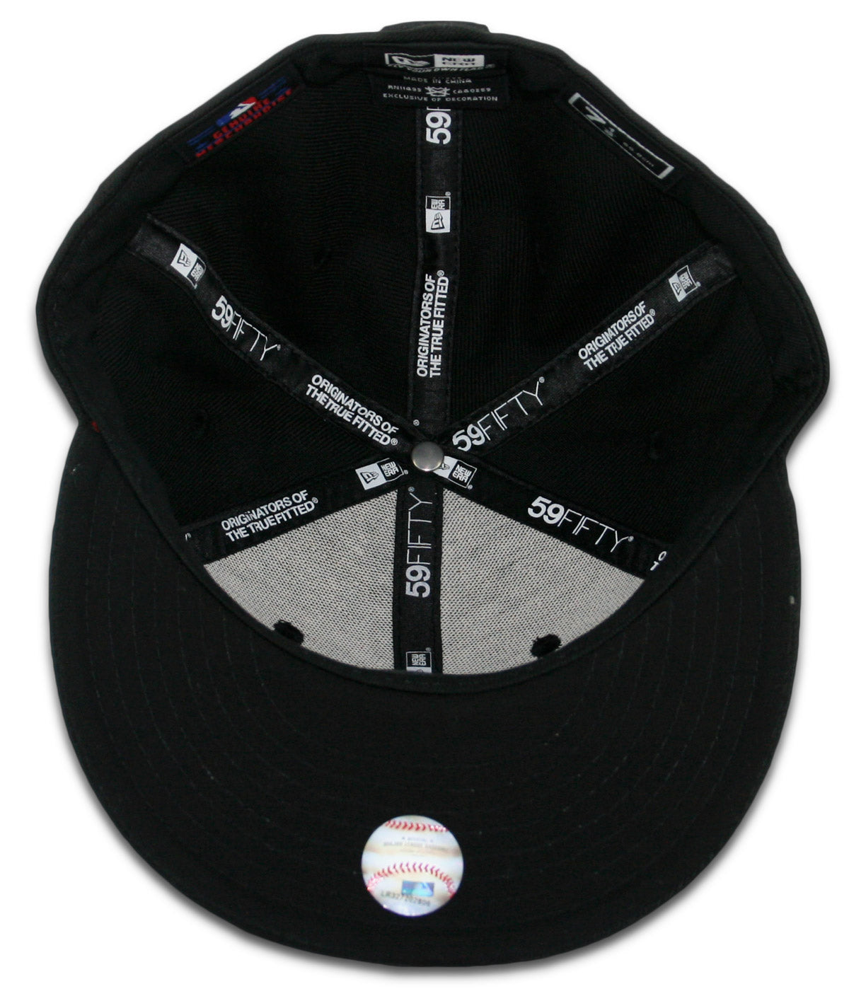 59Fifty New York Yankees Negra Total Logo Contorno Blanco