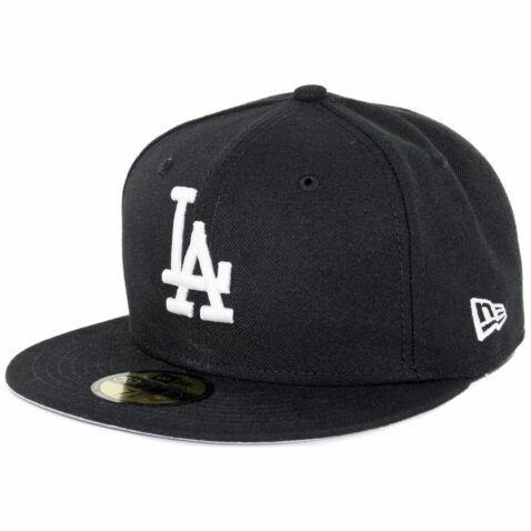 59Fifty Los Angeles Dodgers Negra Logo Blanco