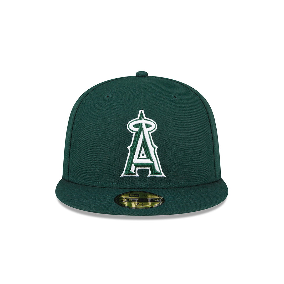 59Fifty Anaheim Angels Verde Pino Logo Blanco