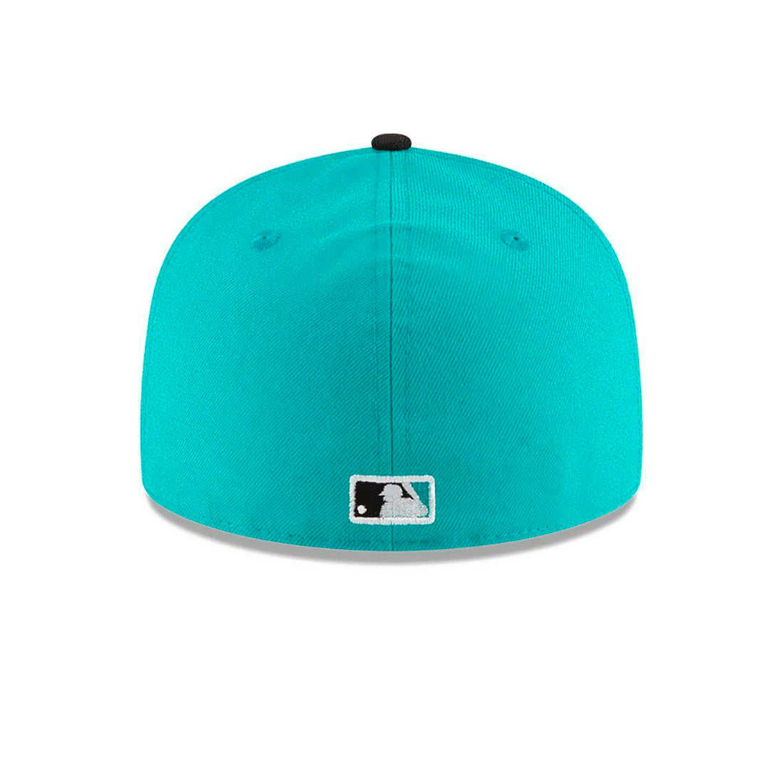 59Fifty Miami Marlins Azul aqua / Negro Cooperstown
