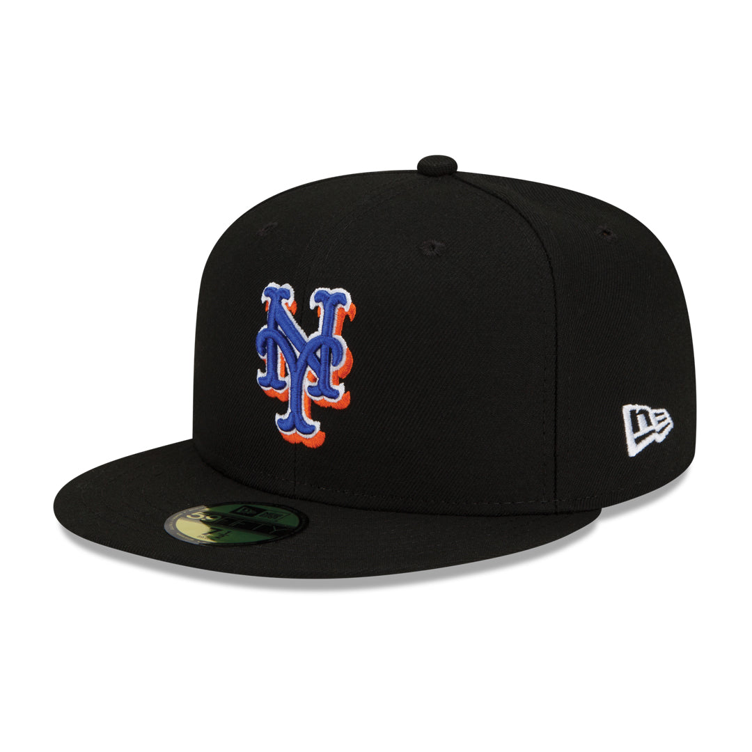 59Fifty New York Mets Negra Total Logo Tricolor