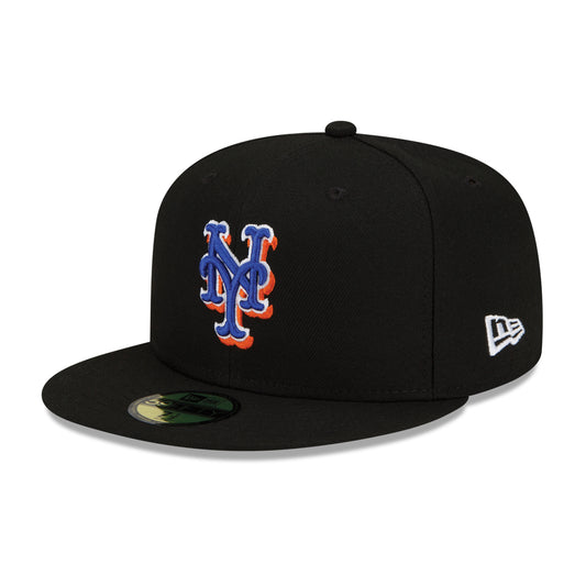 59Fifty New York Mets Negra Total Logo Tricolor