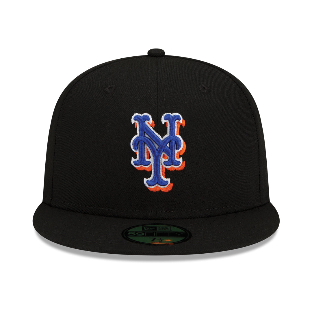59Fifty New York Mets Negra Total Logo Tricolor