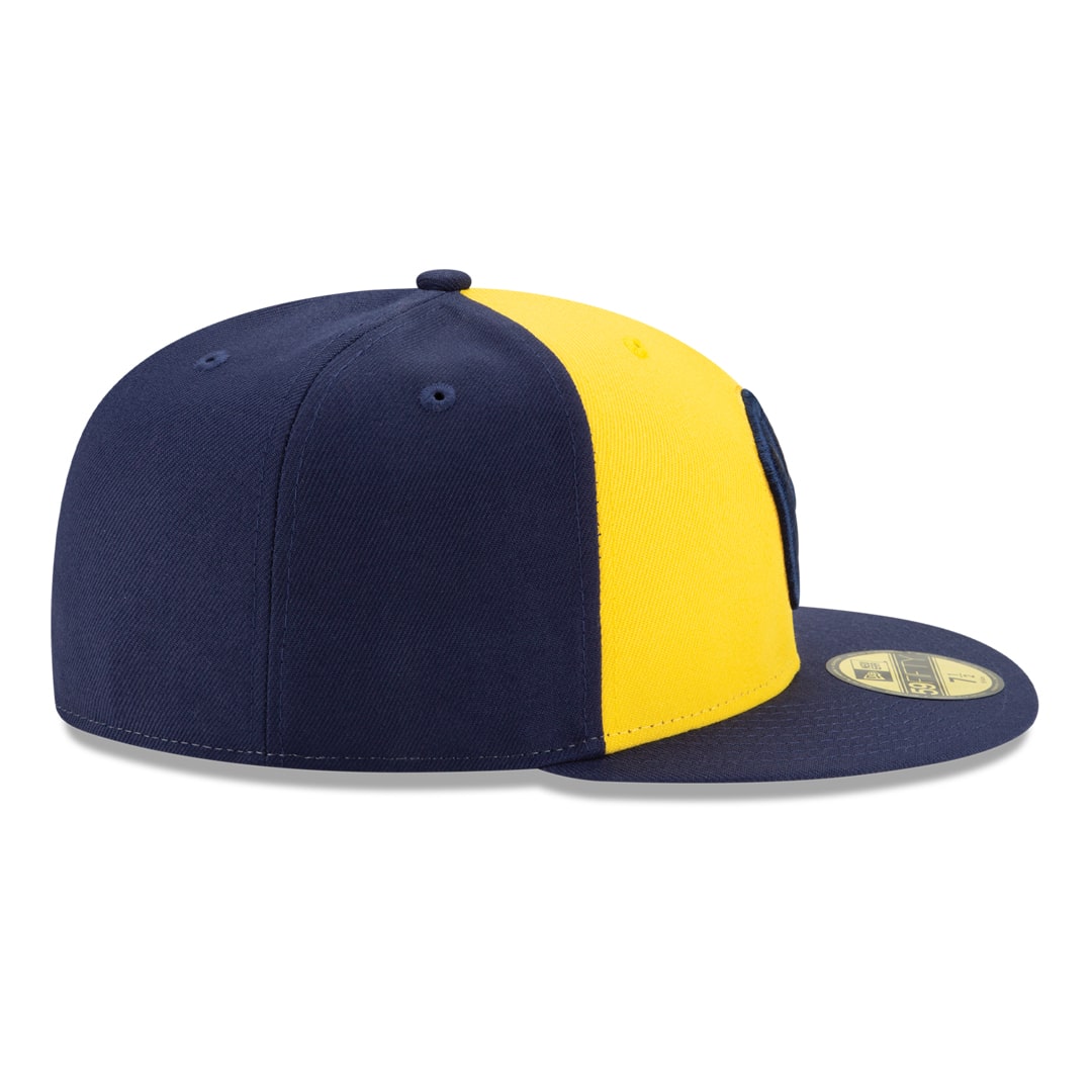 59Fifty Milwaukee Brewers Azul Marino/Amarillo Logo Amarillo
