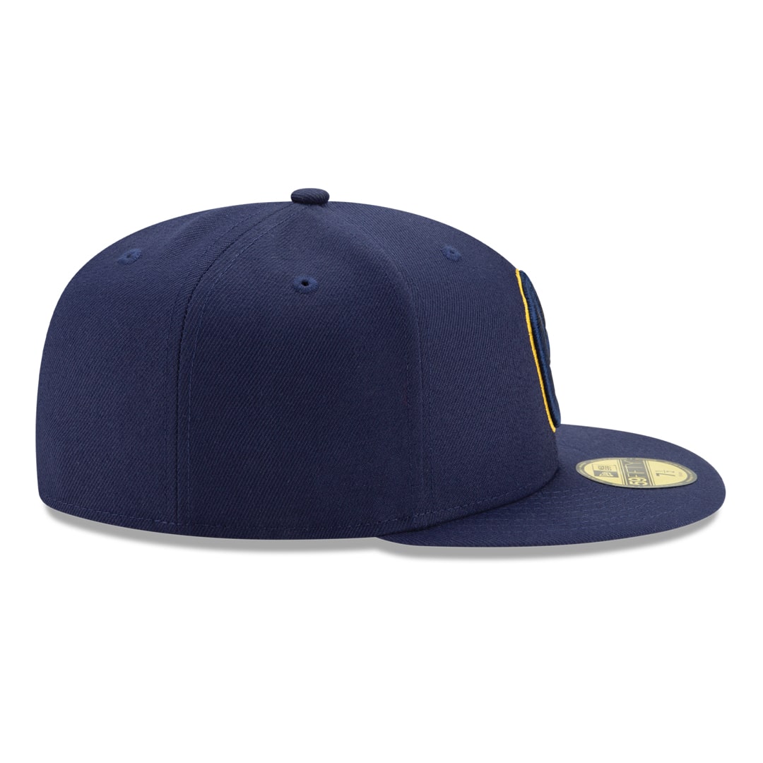 59Fifty Milwaukee Brewers Azul Marino Logo Amarillo