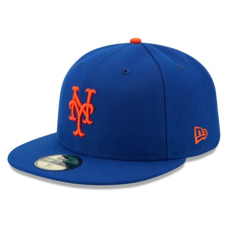 59Fifty New York Mets Azul Rey Logo Naranja