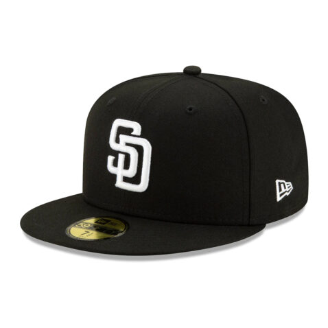 59Fifty San Diego Padres Negra Logo Blanco